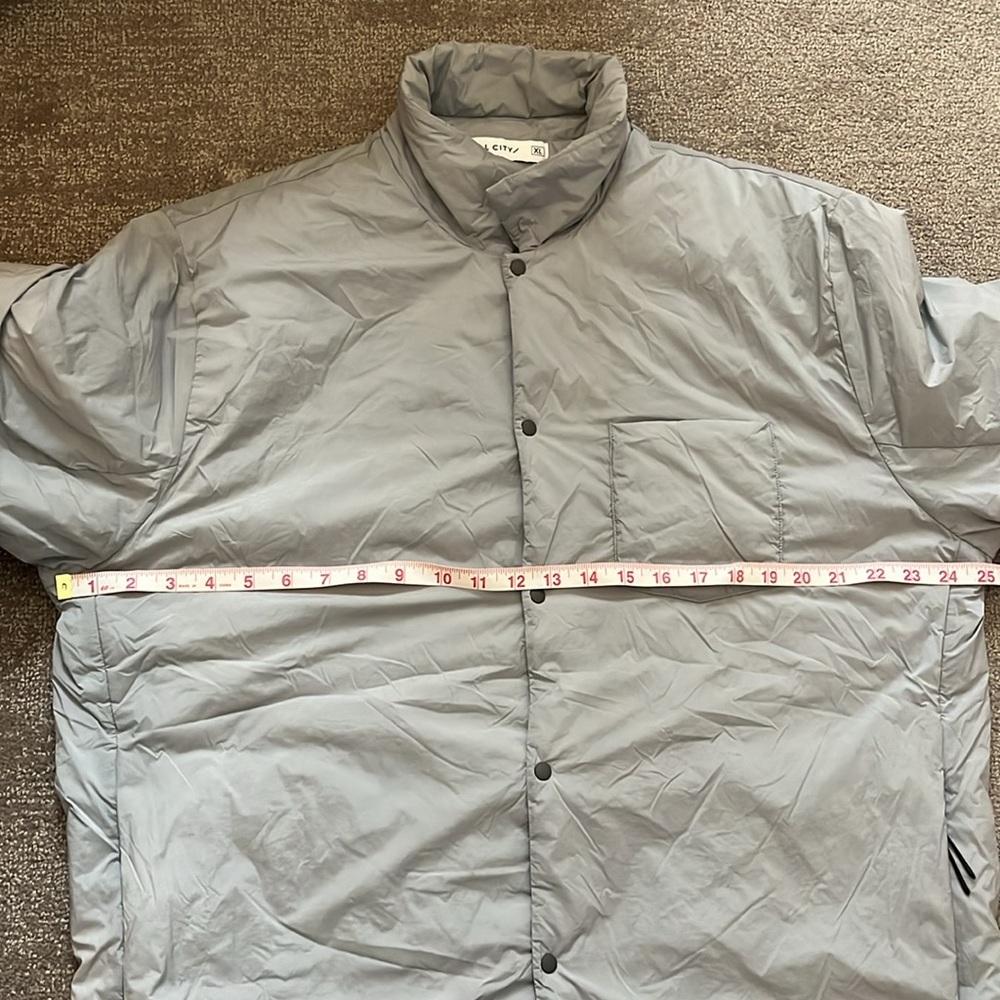 Hill City Men’s  Thermal Light Shirt Gray Jacket Size XL - Picture 9 of 13